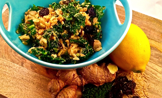 salata od smede rize i slanutka