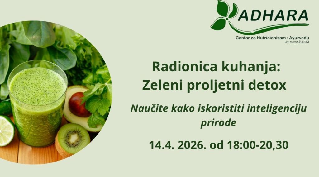 Radionica kuhanja: Zeleni proljetni detox 14.04.